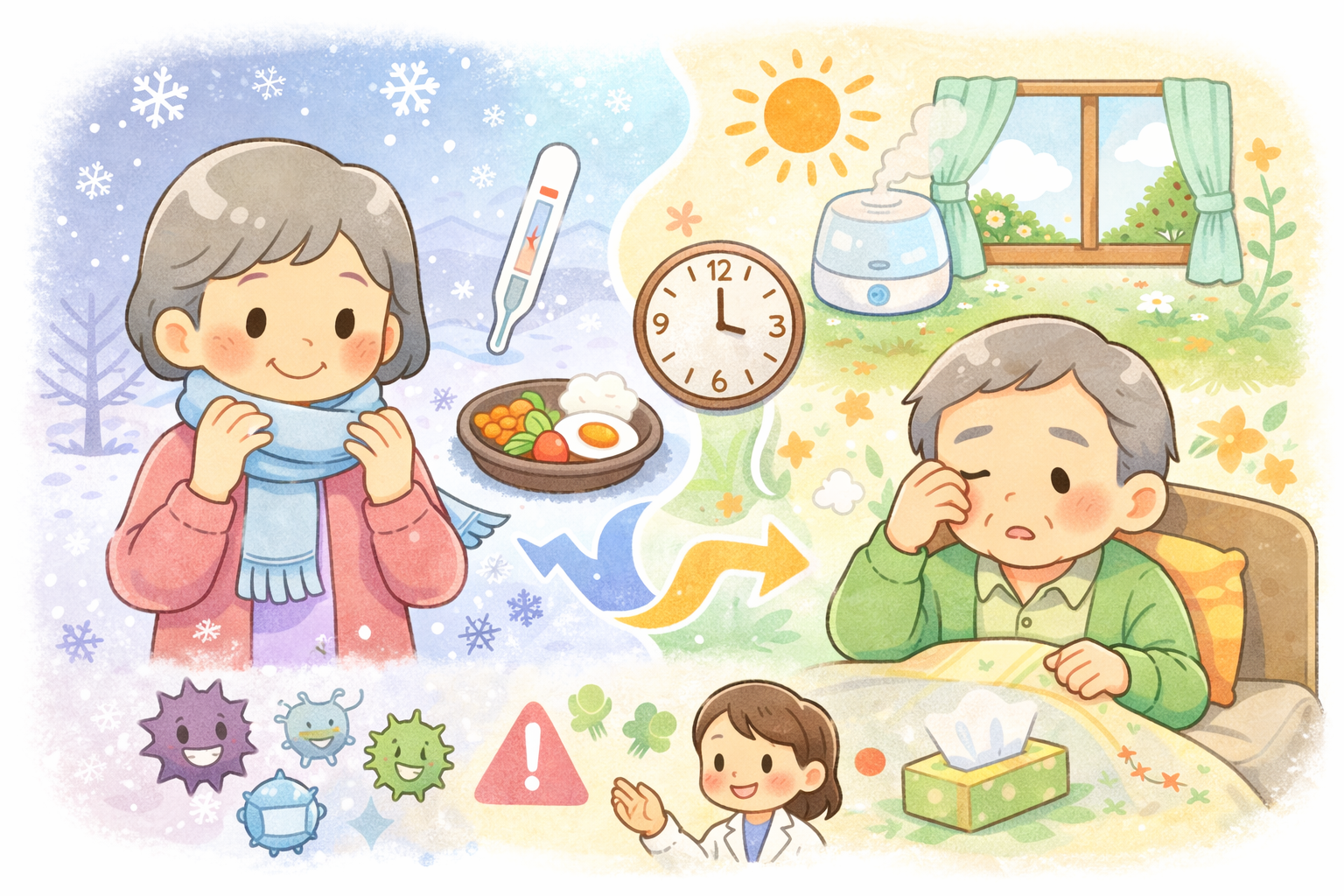 季節の変わり目に気をつけたい体調管理のポイント